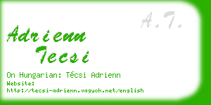 adrienn tecsi business card