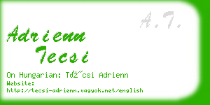 adrienn tecsi business card